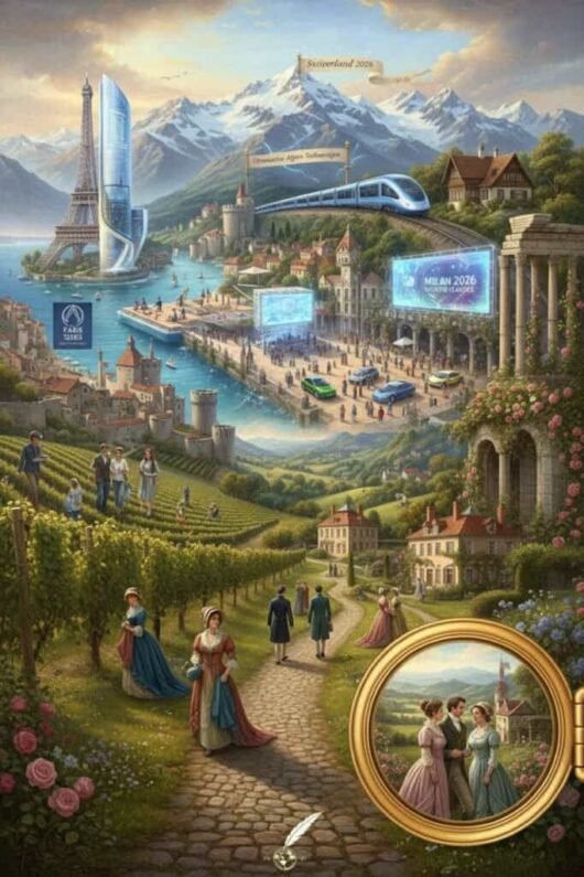 imagem que reune itália frança croácia e suíça em 2026 e os lugares da jane austen credits suoviaggio ia 965467