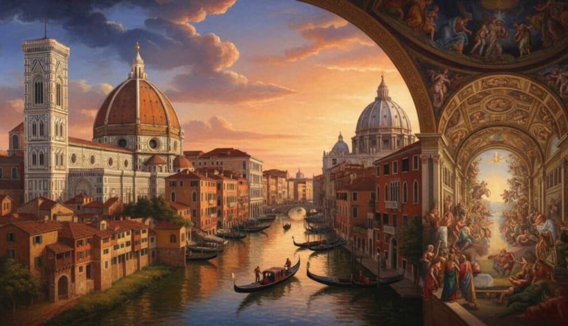 itália atemporal greada com ia
