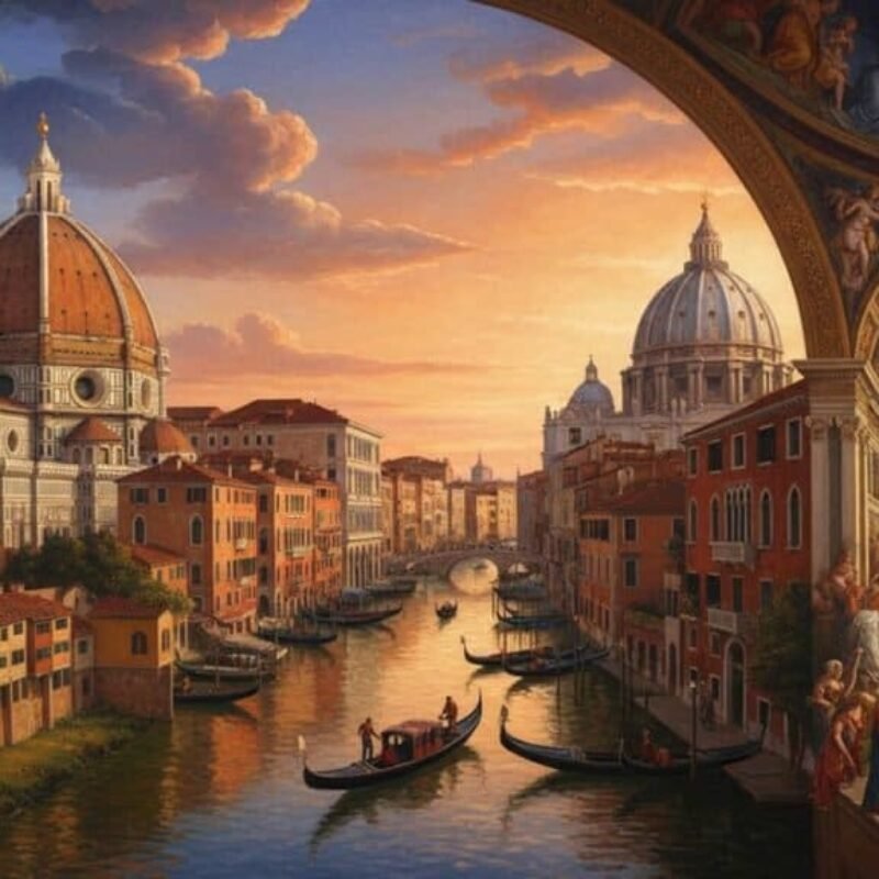 itália atemporal greada com ia